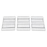 13 Inch Iron Baking Rack 3 Layer Non Stick Cooling Racks for Cooking Baking Cake Biscuits - Top-Down View