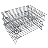 13 Inch Iron Baking Rack 3 Layer Non Stick Cooling Racks for Cooking Baking Cake Biscuits