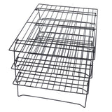 13 Inch Iron Baking Rack 3 Layer Non Stick Cooling Racks for Cooking Baking Cake Biscuits - Rear View