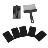 Barbecue Grill Griddle Cleaning Kit BBQ Grill Cleaner Set Includes Stainless Steel Scraper Brush Sponge Blocks - Extra Image