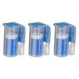 3Pcs Queen Bee Marking Cage Catcher Plastic One Handed Bee Queen Marker Bottle Beekeeping Tools for Beekeepers Blue - Rear View