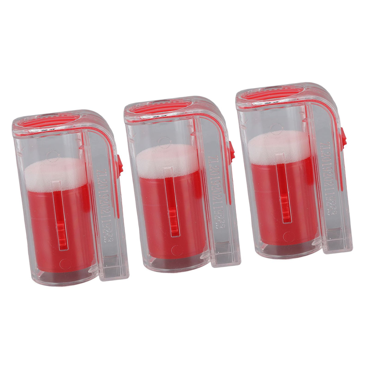 3Pcs Queen Bee Marking Cage Catcher Plastic One Handed Bee Queen Marker Bottle Beekeeping Tools for Beekeepers Red