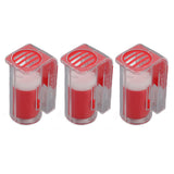 3Pcs Queen Bee Marking Cage Catcher Plastic One Handed Bee Queen Marker Bottle Beekeeping Tools for Beekeepers Red