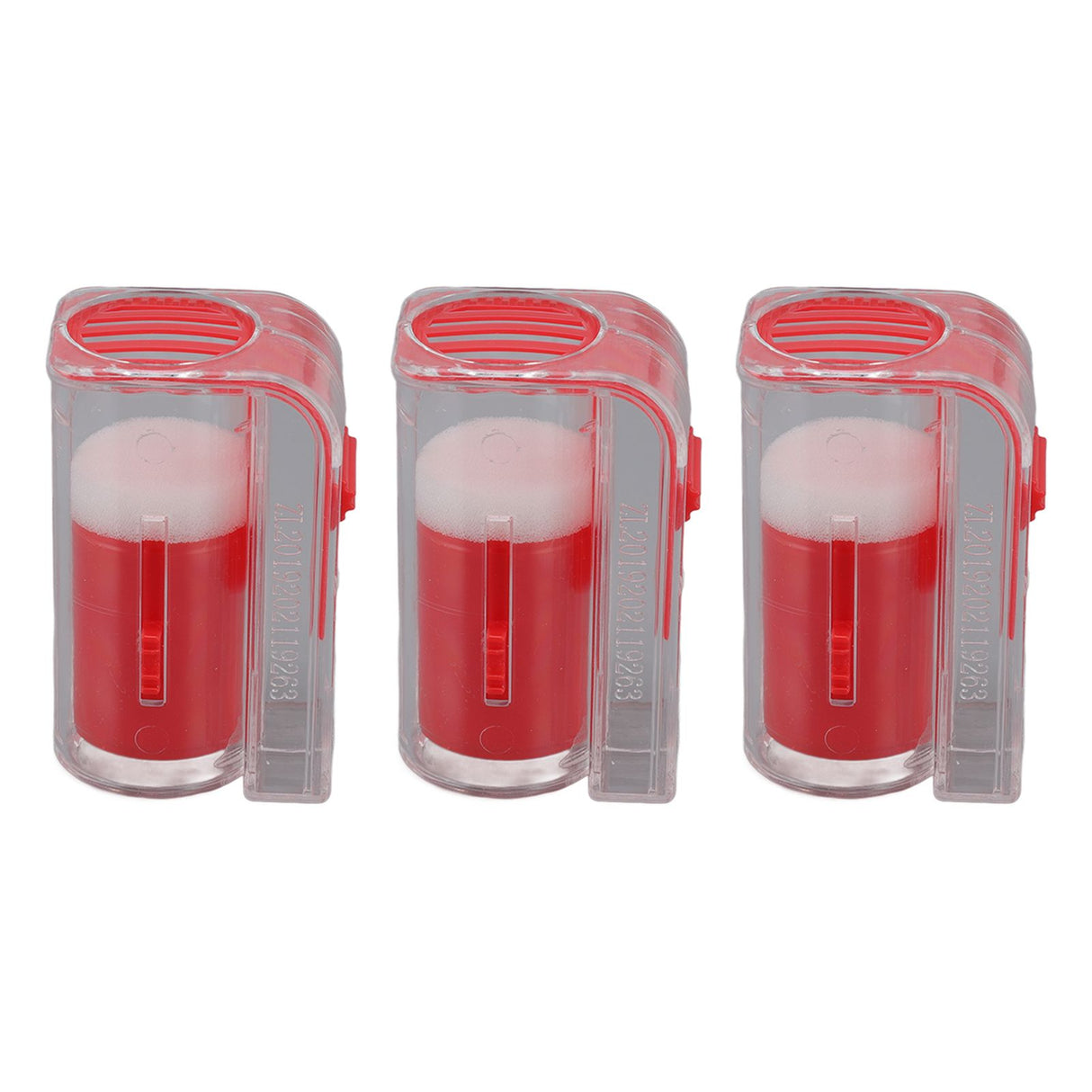 3Pcs Queen Bee Marking Cage Catcher Plastic One Handed Bee Queen Marker Bottle Beekeeping Tools for Beekeepers Red