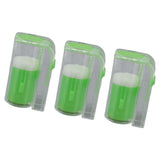 3Pcs Queen Bee Marking Cage Catcher Plastic One Handed Bee Queen Marker Bottle Beekeeping Tools for Beekeepers Green - Side View