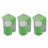 3Pcs Queen Bee Marking Cage Catcher Plastic One Handed Bee Queen Marker Bottle Beekeeping Tools for Beekeepers Green - Top-Down View