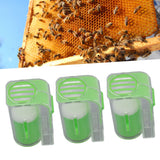 3Pcs Queen Bee Marking Cage Catcher Plastic One Handed Bee Queen Marker Bottle Beekeeping Tools for Beekeepers Green