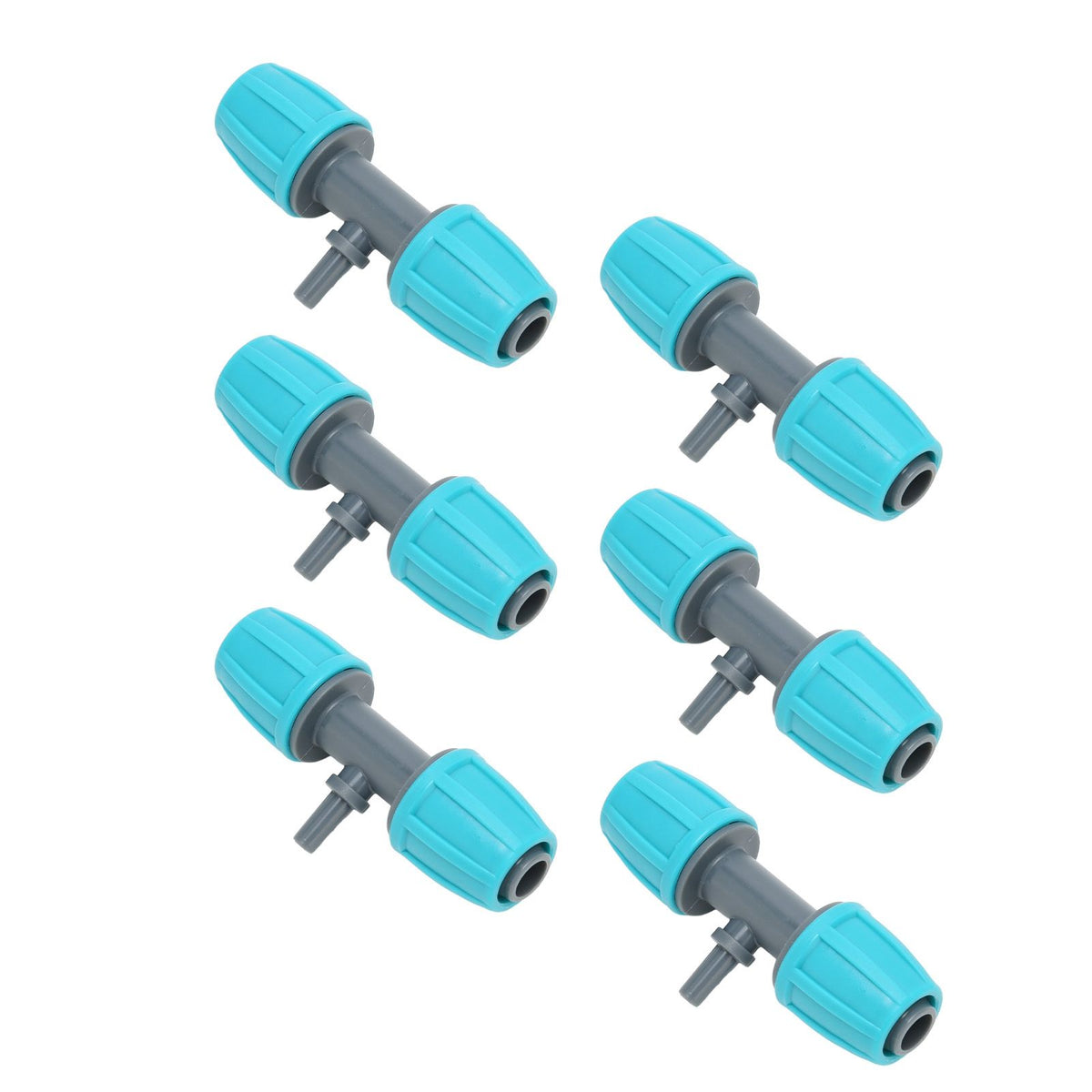 10PCS 16mm to 4/7 Barbed Tee Irrigation Tube Reducing Tee Connector Fitting for Garden Courtyard
