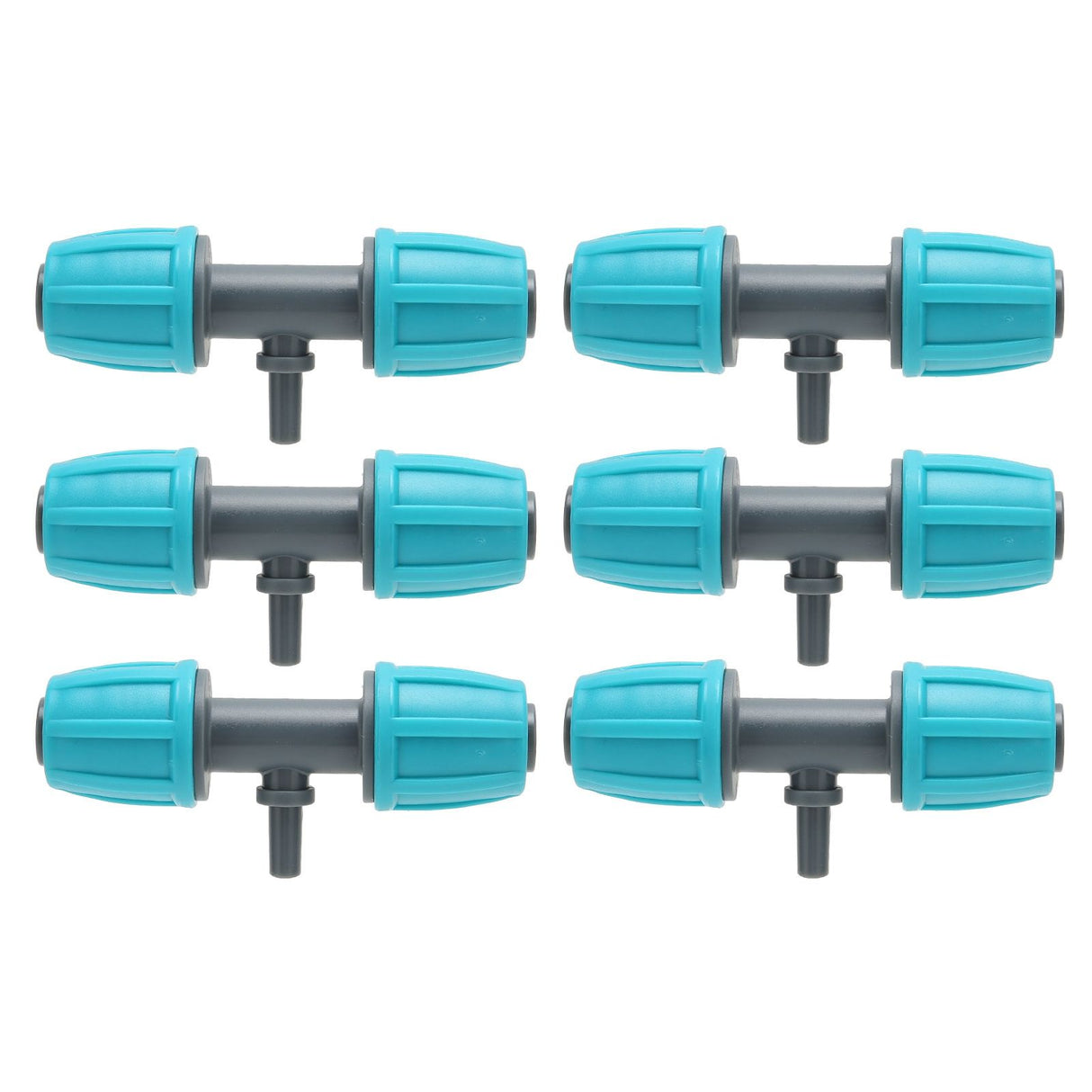 10PCS 16mm to 4/7 Barbed Tee Irrigation Tube Reducing Tee Connector Fitting for Garden Courtyard