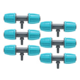 10PCS 16mm to 4/7 Barbed Tee Irrigation Tube Reducing Tee Connector Fitting for Garden Courtyard - Close-Up Angle
