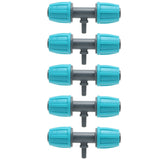 10PCS 16mm to 4/7 Barbed Tee Irrigation Tube Reducing Tee Connector Fitting for Garden Courtyard - Extra Image