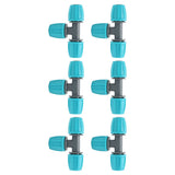 20PCS 16mm Tee Pipe Connector PE Irrigation Tubing Tee for Greenhouses Gardens Agriculture 9.3x6CM - Close-Up Angle