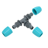20PCS 16mm Tee Pipe Connector PE Irrigation Tubing Tee for Greenhouses Gardens Agriculture 9.3x6CM