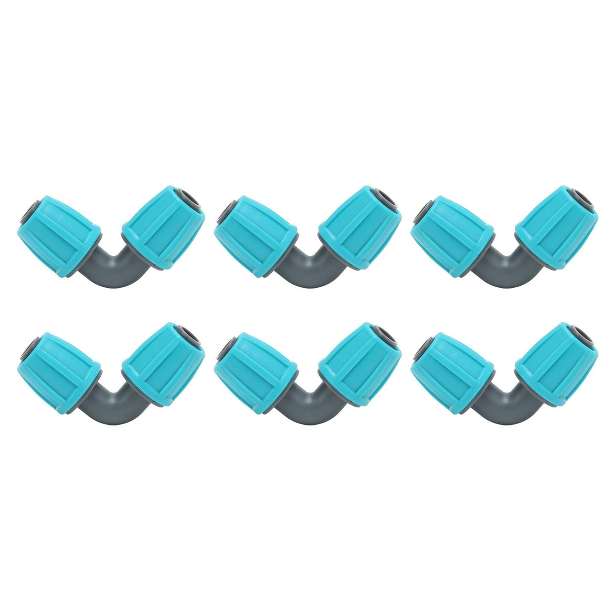 10PCS 16mm Lock Barbed Connector PE 90° Elbow Hose Joint Garden Agricultural Drip Irrigation Fitting