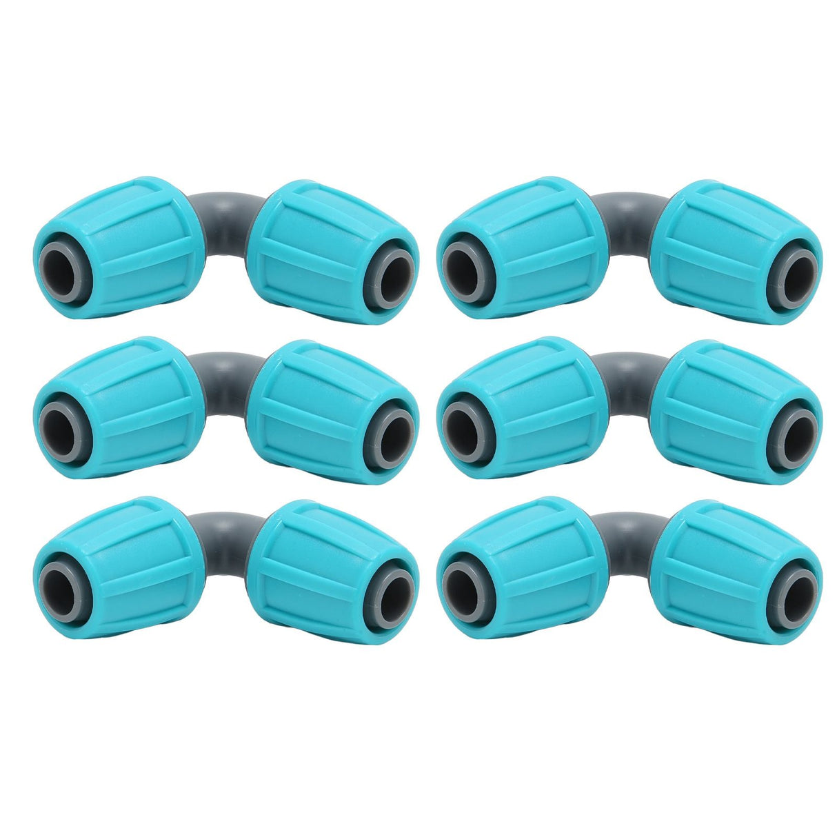 10PCS 16mm Lock Barbed Connector PE 90° Elbow Hose Joint Garden Agricultural Drip Irrigation Fitting