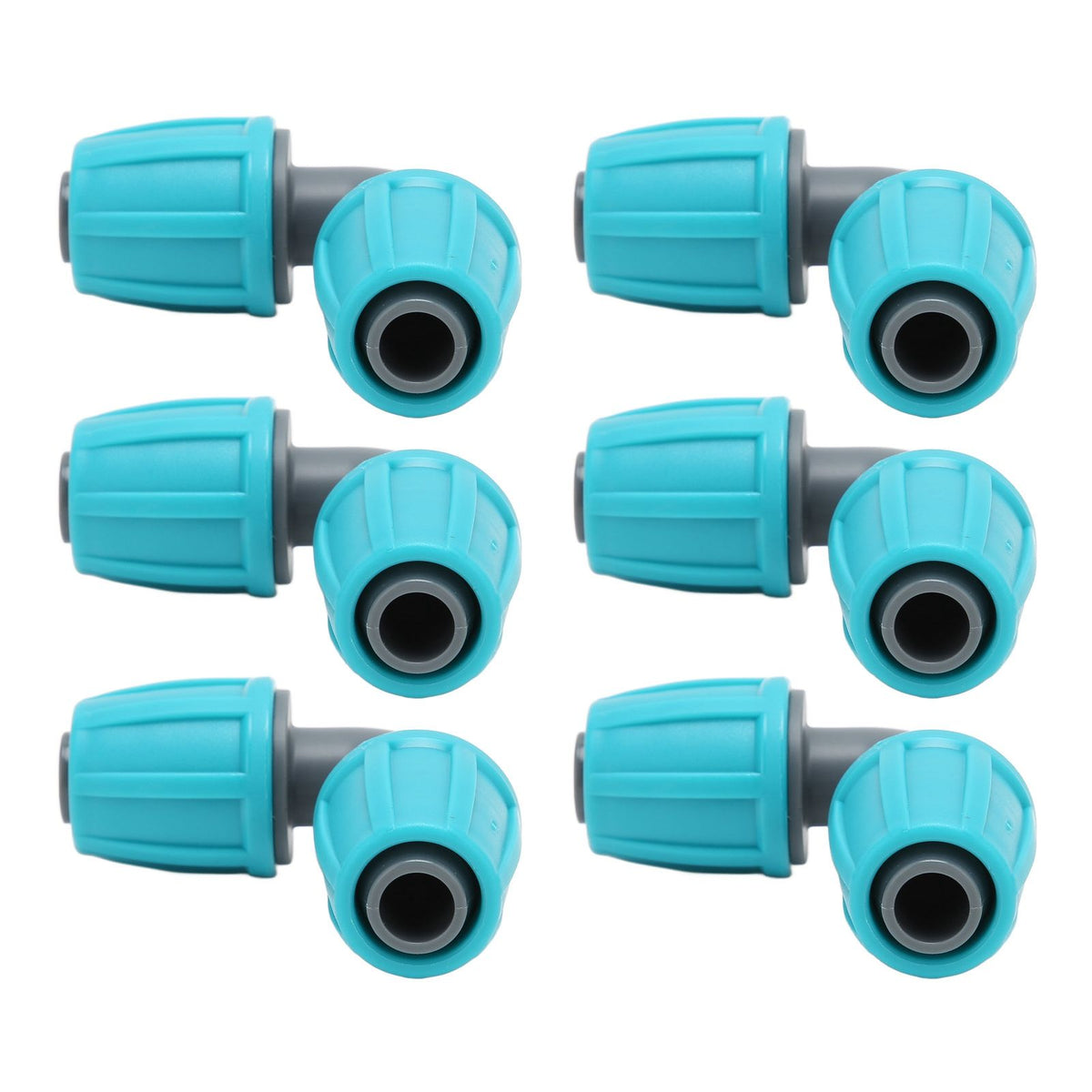 10PCS 16mm Lock Barbed Connector PE 90° Elbow Hose Joint Garden Agricultural Drip Irrigation Fitting