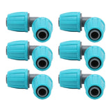 10PCS 16mm Lock Barbed Connector PE 90° Elbow Hose Joint Garden Agricultural Drip Irrigation Fitting - Rear View