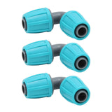 10PCS 16mm Lock Barbed Connector PE 90° Elbow Hose Joint Garden Agricultural Drip Irrigation Fitting