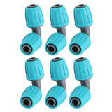 10PCS 16mm Lock Barbed Connector PE 90° Elbow Hose Joint Garden Agricultural Drip Irrigation Fitting