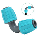 10PCS 16mm Lock Barbed Connector PE 90° Elbow Hose Joint Garden Agricultural Drip Irrigation Fitting
