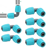 10PCS 16mm Lock Barbed Connector PE 90° Elbow Hose Joint Garden Agricultural Drip Irrigation Fitting - Extra Image