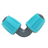 10PCS 16mm Lock Barbed Connector PE 90° Elbow Hose Joint Garden Agricultural Drip Irrigation Fitting - Extra Image