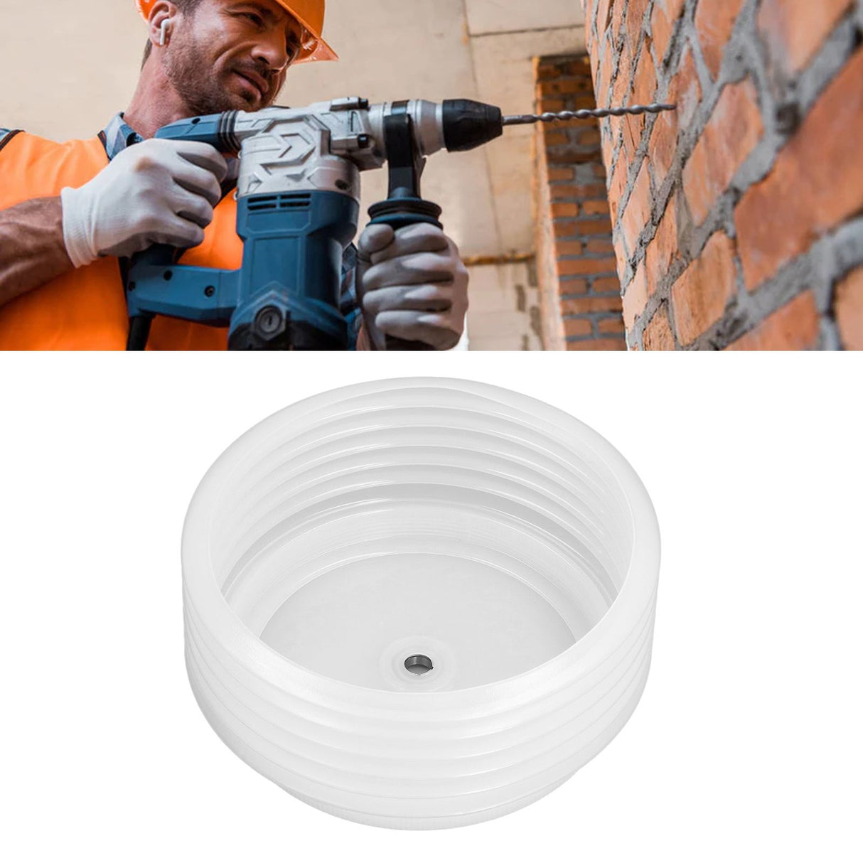 Electric Hammer Dust Cover Hole Opener Dustproof Cover 125mm Inner Diameter Downlight Gypsum Ceiling Drill Hole Reaming Dust Stopper