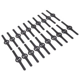 20Pcs Plastic Lawn Mower Blades Garden Electric Grass Trimmer Long Blade Trimmer Accessories Black