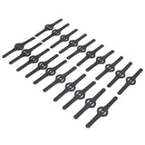 20Pcs Plastic Lawn Mower Blades Garden Electric Grass Trimmer Long Blade Trimmer Accessories Black
