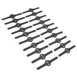 20Pcs Plastic Lawn Mower Blades Garden Electric Grass Trimmer Long Blade Trimmer Accessories Black