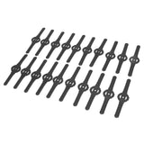 20Pcs Plastic Lawn Mower Blades Garden Electric Grass Trimmer Long Blade Trimmer Accessories Black