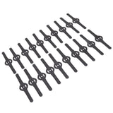 20Pcs Plastic Lawn Mower Blades Garden Electric Grass Trimmer Long Blade Trimmer Accessories Black