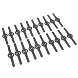 20Pcs Plastic Lawn Mower Blades Garden Electric Grass Trimmer Long Blade Trimmer Accessories Black