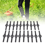 20Pcs Plastic Lawn Mower Blades Garden Electric Grass Trimmer Long Blade Trimmer Accessories Black - Extra Image