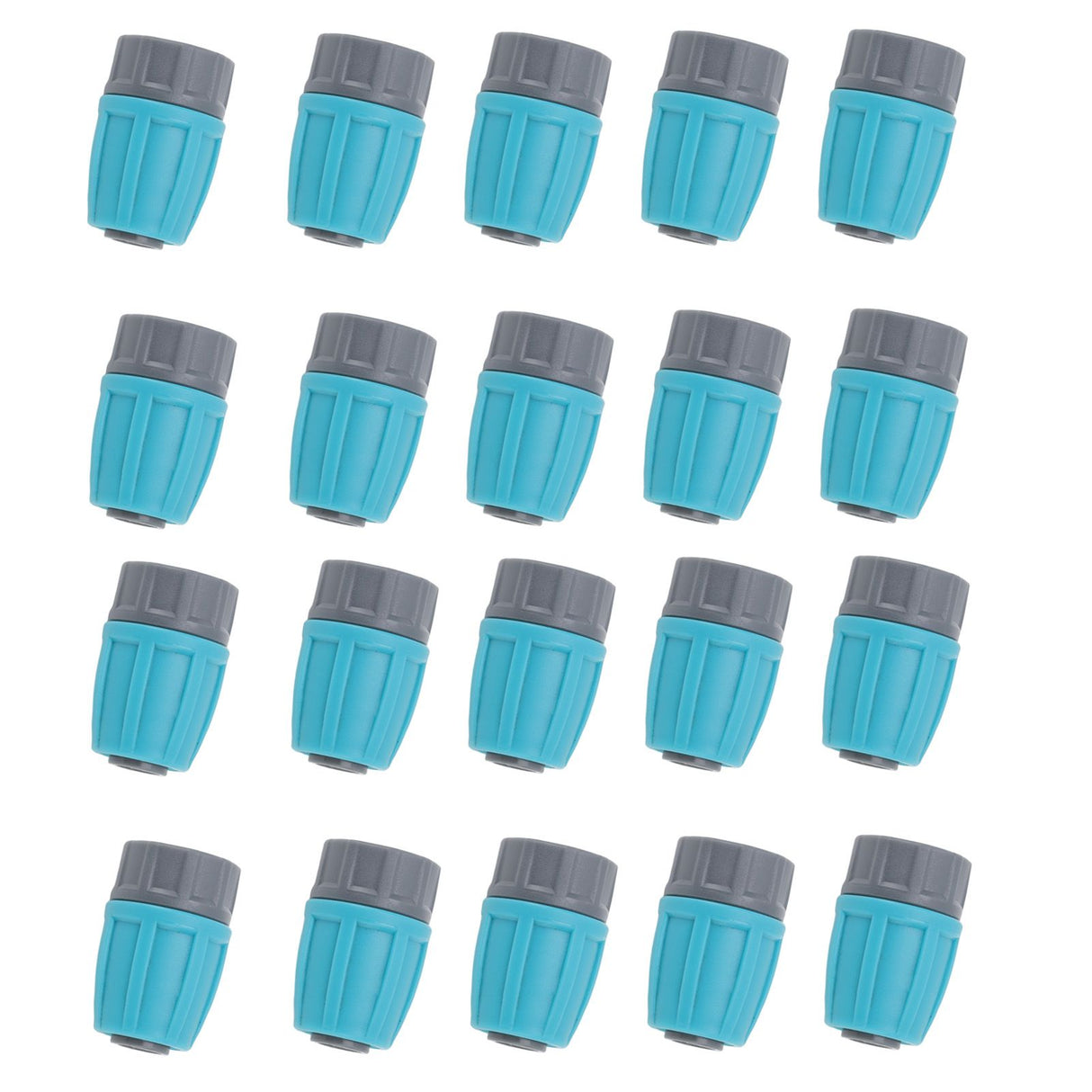 15Pcs Irrigation Tube Locked Nuts Connectors 16mm Durable PE Anti Aging Acidproof Eco Friendly 16mm PE Pipe Connectors