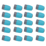 15Pcs Irrigation Tube Locked Nuts Connectors 16mm Durable PE Anti Aging Acidproof Eco Friendly 16mm PE Pipe Connectors - 45-Degree Angle
