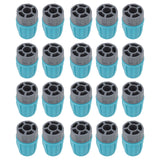 15Pcs Irrigation Tube Locked Nuts Connectors 16mm Durable PE Anti Aging Acidproof Eco Friendly 16mm PE Pipe Connectors - Rear View