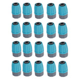 15Pcs Irrigation Tube Locked Nuts Connectors 16mm Durable PE Anti Aging Acidproof Eco Friendly 16mm PE Pipe Connectors