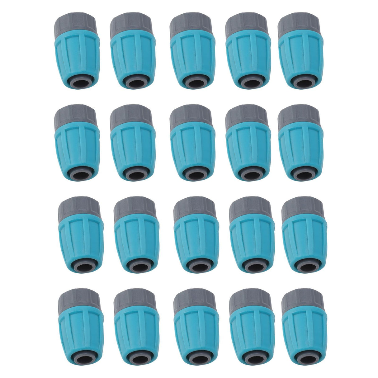 15Pcs Irrigation Tube Locked Nuts Connectors 16mm Durable PE Anti Aging Acidproof Eco Friendly 16mm PE Pipe Connectors