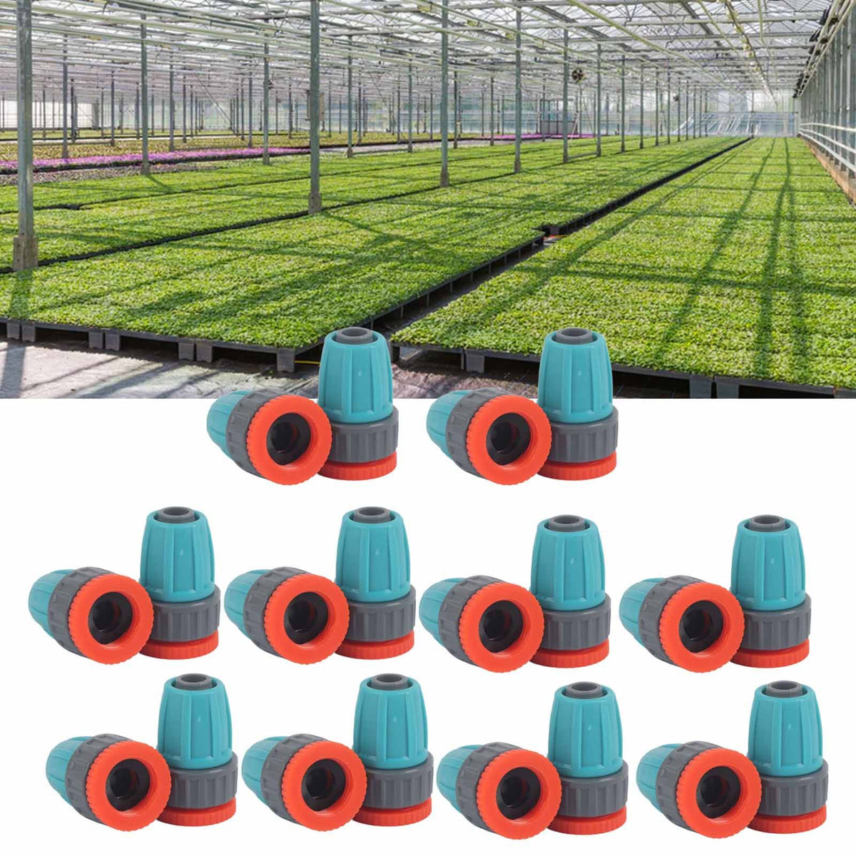 16mm Pipe Connectors 16mm to G1/2 Female Thread Faucet Connectors Garden Faucet Connection for Micro Atomization