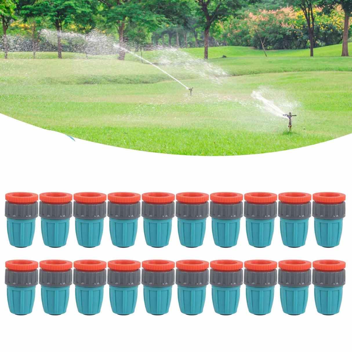 16mm Pipe Connectors 16mm to G1/2 Female Thread Faucet Connectors Garden Faucet Connection for Micro Atomization
