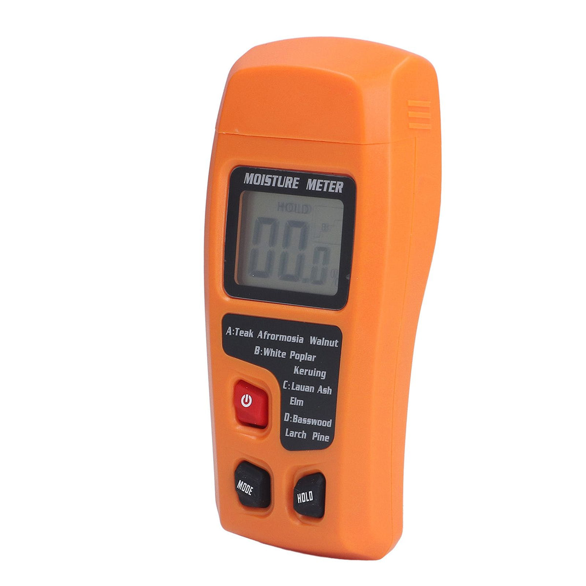 Wood Moisture Meter High Accuracy 4 Modes Orange Moisture Detector for Medicinal Building Materials Paper Cartons
