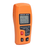 Wood Moisture Meter High Accuracy 4 Modes Orange Moisture Detector for Medicinal Building Materials Paper Cartons - Side View