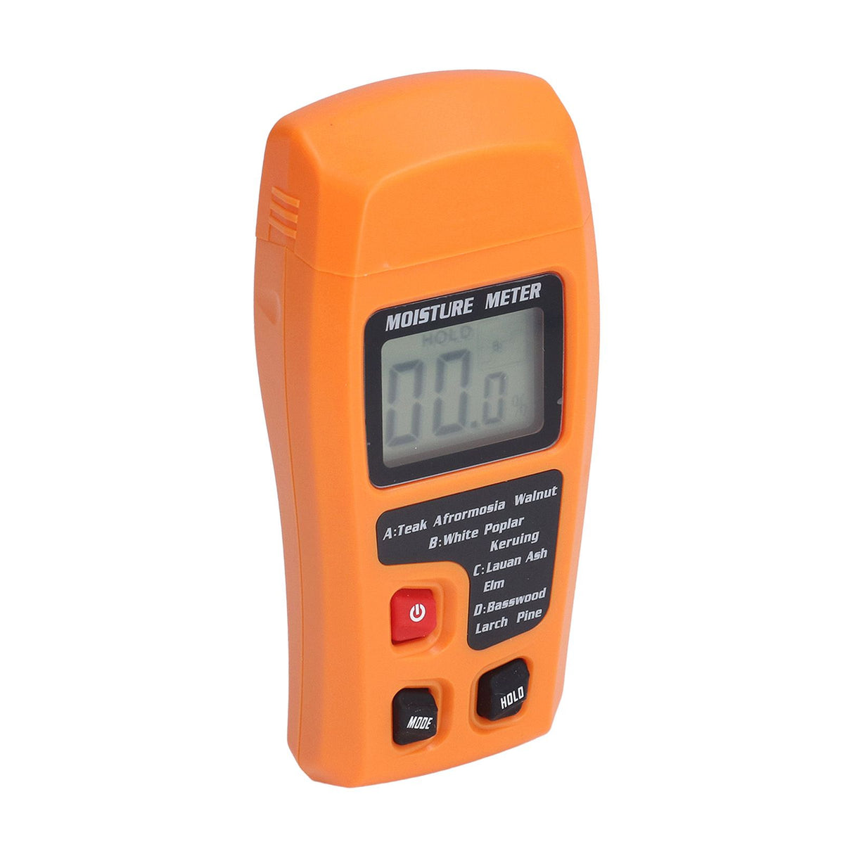 Wood Moisture Meter High Accuracy 4 Modes Orange Moisture Detector for Medicinal Building Materials Paper Cartons