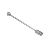 Honey Stick 15.5cm 304 Stainless Steel Fluted Design Easy Cleaning Honey Mixing Stick Coffee Stirrer Stirring Sticks - Front View
