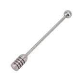 Honey Stick 15.5cm 304 Stainless Steel Fluted Design Easy Cleaning Honey Mixing Stick Coffee Stirrer Stirring Sticks