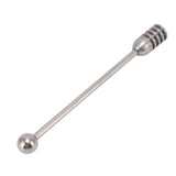 Honey Stick 15.5cm 304 Stainless Steel Fluted Design Easy Cleaning Honey Mixing Stick Coffee Stirrer Stirring Sticks