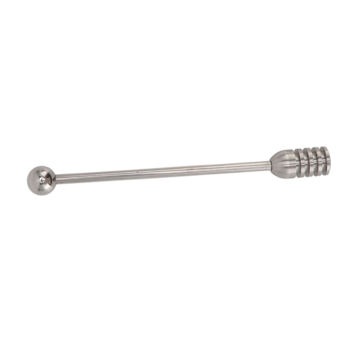 Honey Stick 15.5cm 304 Stainless Steel Fluted Design Easy Cleaning Honey Mixing Stick Coffee Stirrer Stirring Sticks