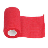 12Pcs Bandage Wrap Natural Latex Elastic Self Adhesive Wrap for Cows Dogs Horses 10cm Red