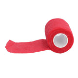 12Pcs Bandage Wrap Natural Latex Elastic Self Adhesive Wrap for Cows Dogs Horses 10cm Red - Extra Image